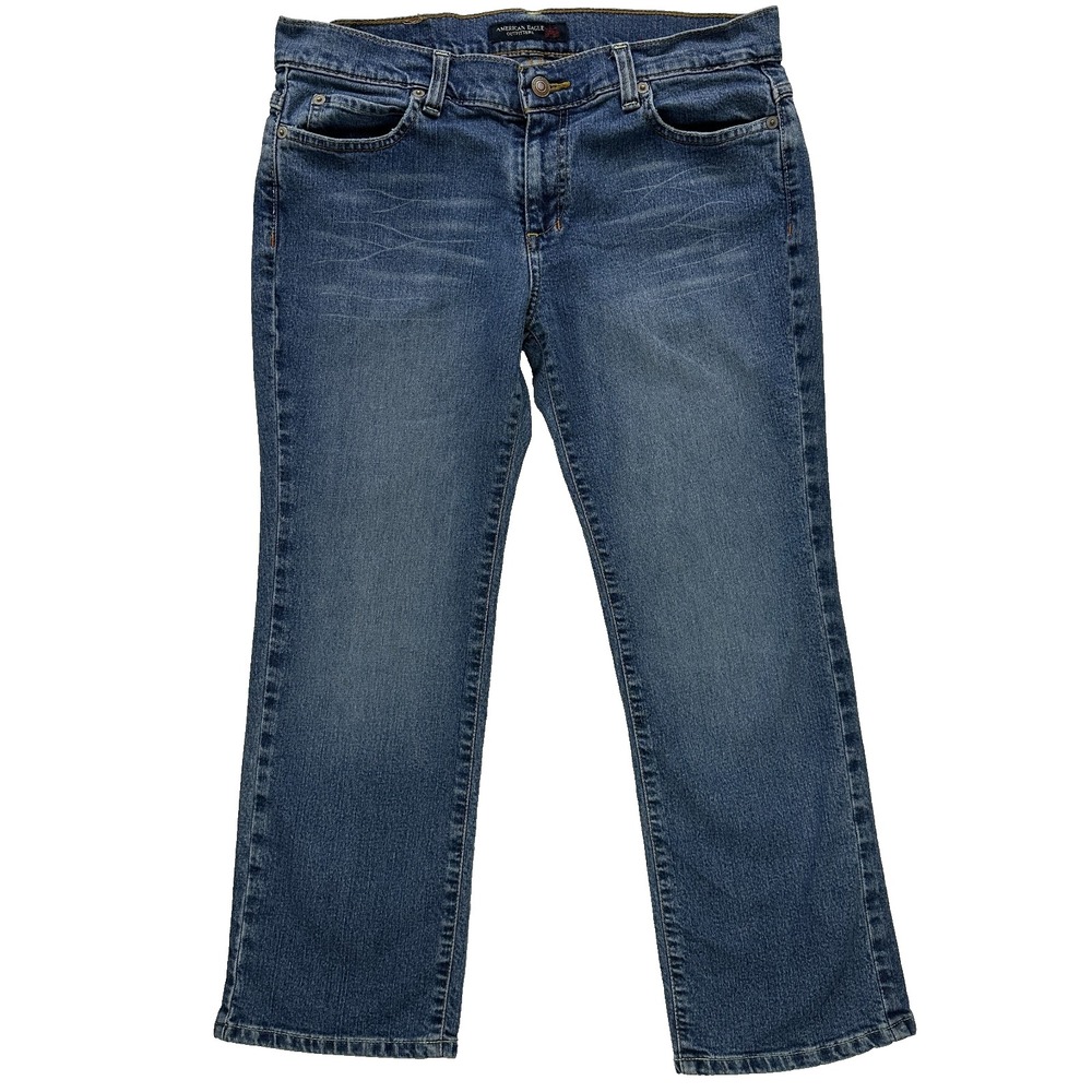 American Eagle Artist Bootcut Jeans Womens 32x26 Medium Wash Stretch Denim